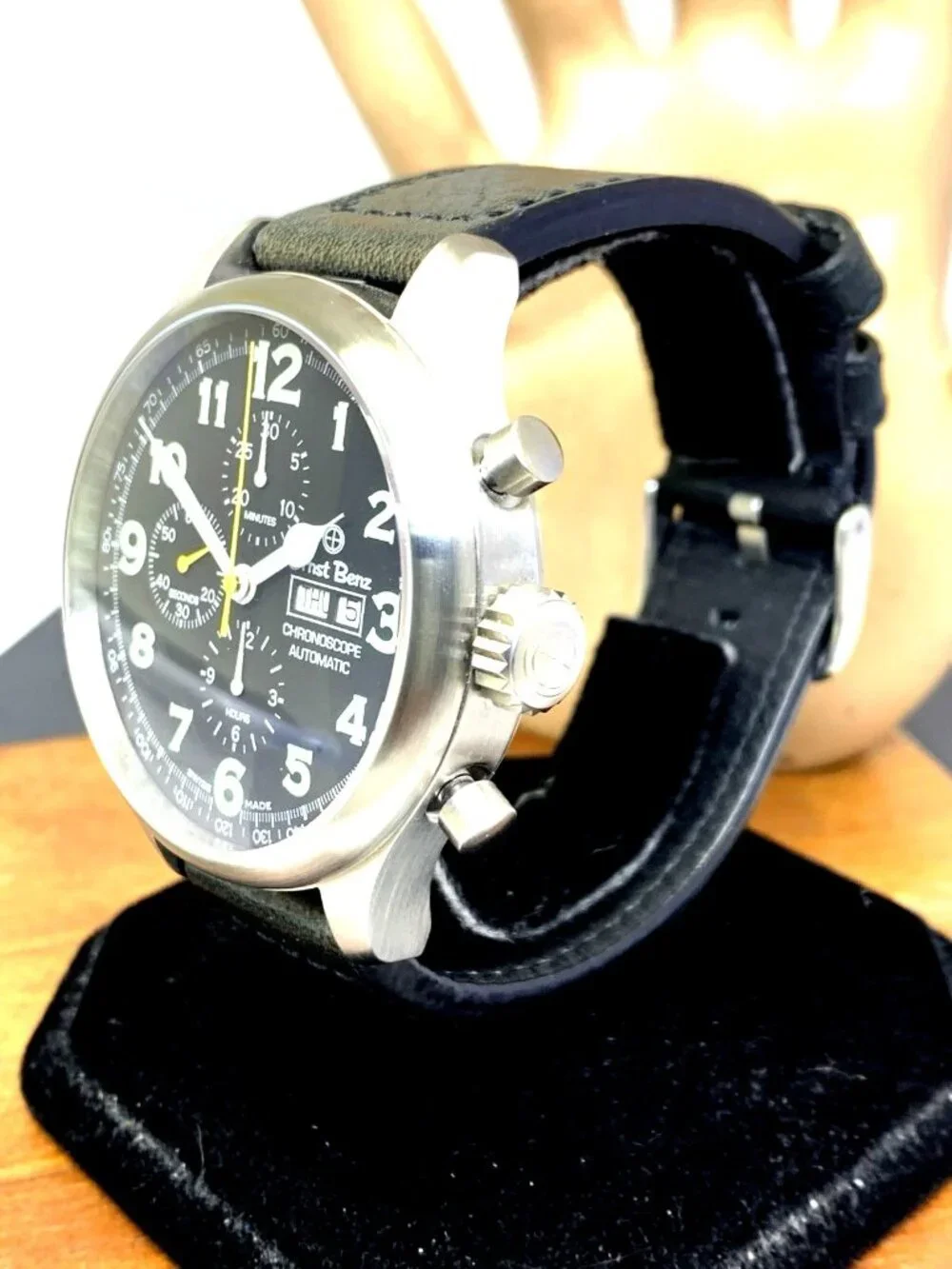 Ernst Benz Men's Watch GC10111 Chrono Scope Swiss Automatic Black Dial 47mm